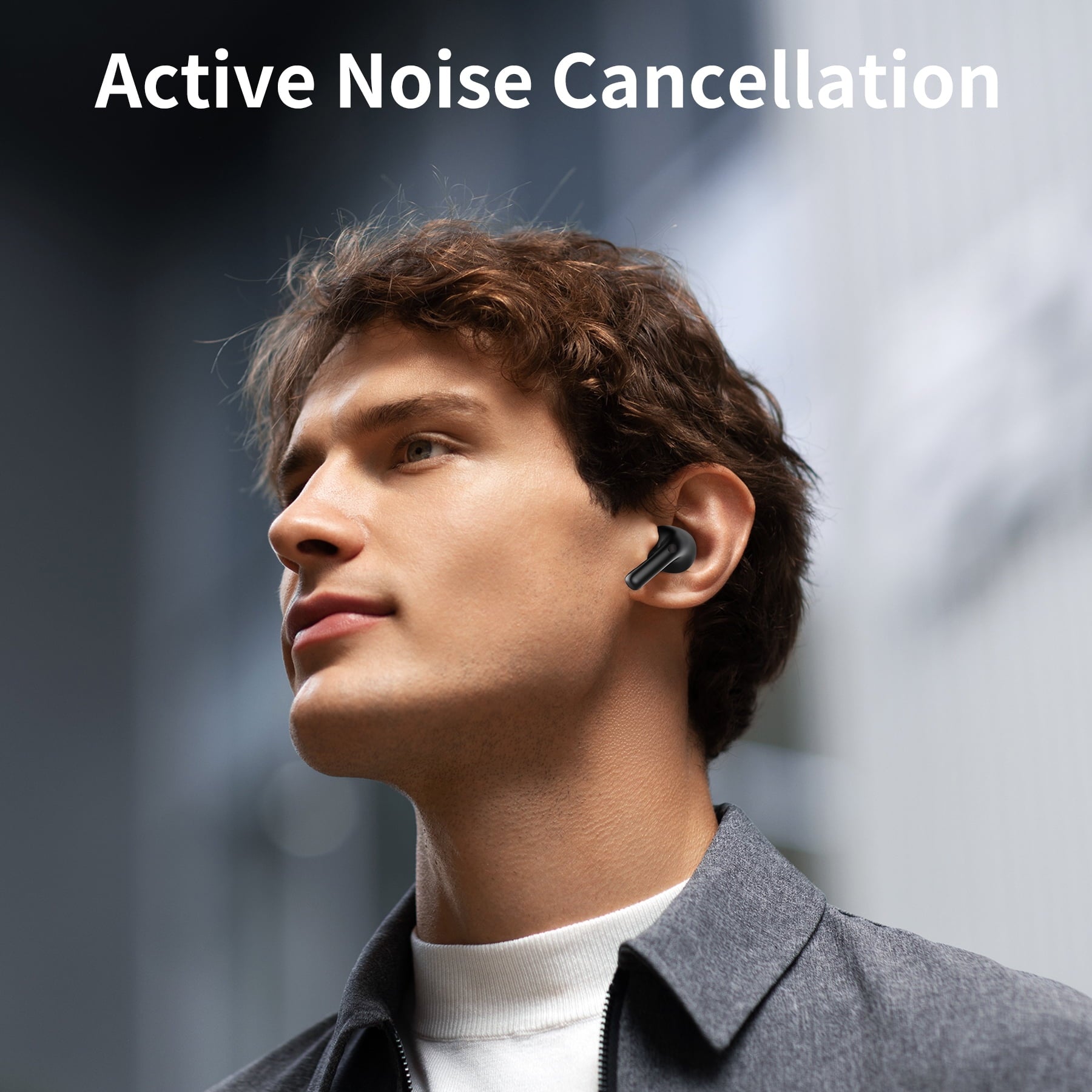 STA Wireless Earbuds, Bluetooth 5.4 Ear Buds with Multifunctional Touch Screen, ANC/ENC Noise Cancelling Headphones with 70H Playtime, Bass Stereo Sound, for Laptop, Android/iOS, Pad