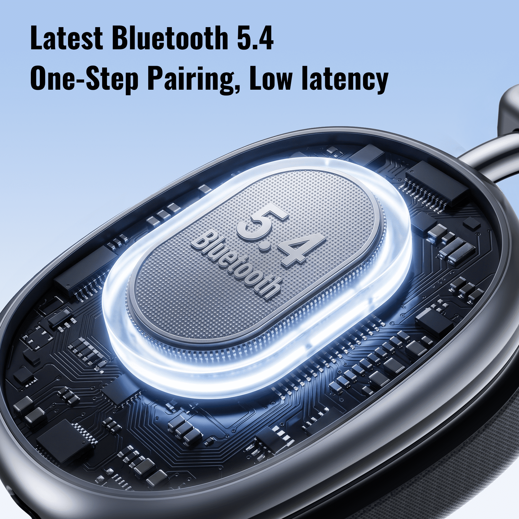 Wireless Bluetooth Headphones 5.1,40 Hrs Playtime Wireless Over-Ear Headphones,4 Mics ENC Noise Cancelling for Clear Calls, Lightweight Headset with Deep Bass Comfort fit for Travel Work